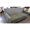 Image 3 : GREEN UPHOLSTERED SOFA AND LOVESEAT