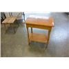 Image 1 : WOOD SIDE TABLE WITH DRAWER