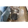 Image 1 : ROUND MODERN 2 TIER GLASSTOP ENDTABLE