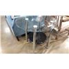 Image 2 : ROUND MODERN 2 TIER GLASSTOP ENDTABLE