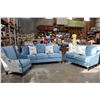 Image 1 : NEW COMFORTLAND MODERN 3 PIECE SOFA SET, WITH ACCENT CHAIR, GEL AND FEATHER DOWN REMOVABLE CUSHIONS 