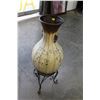 Image 1 : METAL VASE AND STAND
