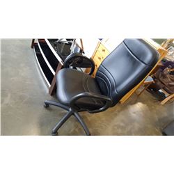 BLACK LEATHER OFFICE CHAIR