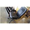 Image 1 : BLACK LEATHER OFFICE CHAIR