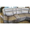 Image 2 : NEW GREY PALOMINO SECTIONAL SOFA WITH POWER AND CONSOLES