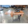 Image 1 : WOOD CASED SINGLE TREADLE BASE SEWING MACHINE