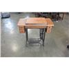 Image 3 : WOOD CASED SINGLE TREADLE BASE SEWING MACHINE