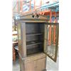 Image 3 : VINTAGE KRUG WALNUT GLASS DOOR DISPLAY CABINET