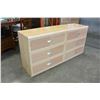 Image 2 : SIX DRAWER GLAZED FINISH MODERN DRESSER