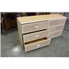 Image 3 : SIX DRAWER GLAZED FINISH MODERN DRESSER