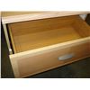 Image 3 : TWO DRAWER MODERN GLAZED FINISH NIGHTSTAND