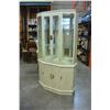 Image 1 : 2 PIECE EASTERN WHITE LAQUER CHINA CABINET