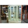 Image 3 : 2 PIECE EASTERN WHITE LAQUER CHINA CABINET