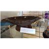 Image 4 : GLASS DOMES WITH GLASS FIGURE EASTERN FIGURE AND FLORAL AND WOOD MUSICAL DISH