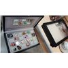 Image 1 : JEWELERY BOX WITH CONTENTS AND DISPLAY CASE WITH CONTENTS