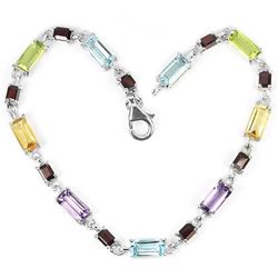 Natural Multi Gemstone 39 Carats Bracelet