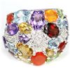 Image 1 : Natural Multi Gemstone Ring