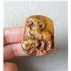 Image 1 : Antique Jade Hand Carved Sheep Pendant