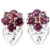 Image 1 : Natural Rhodolite Garnet Earrings