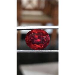 Natural Untreated Vivid Red Ruby 6.63 Cts - Loupe Clean