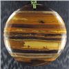 Image 2 : Natural Tiger's Eye Hand-Made Diamond Polished Necklace