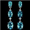 Image 1 : Natural AAA SWISS BLUE TOPAZ Earrings