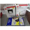 Image 1 : 2 Boxes Respirator masks & 1 Box Respirator Cleaning Wipes