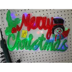 Merry Christmas LED Light Up Sign