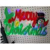 Image 1 : Merry Christmas LED Light Up Sign