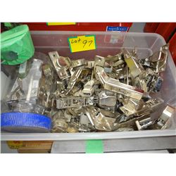 Bin of Assorted Hinges