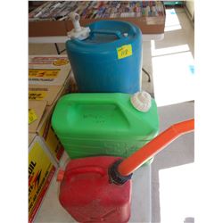 2 Water Cans & Jerry Cans