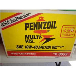 Box of Pennzoil Oil SAE 10W-40 Motor Oil
