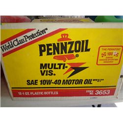 Box of Pennzoil Oil SAE 10W-40 Motor Oil