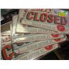 Image 1 : Lot of 5 Closed Signs
