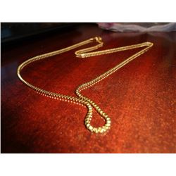 Gold Plated Box Link Chain22-24"