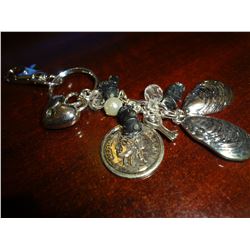 Ladies keychain with charms