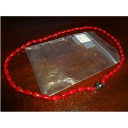 Ladies Polymerized Coral Necklace RETAIL VALUE $100.00