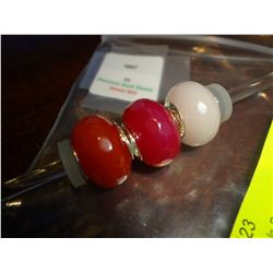 3 Persona Style Beads (fit on pandora) Retail $60.00
