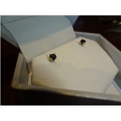 14k Black Diamond Ear Rings Retail $400.00