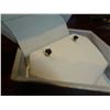 Image 1 : 14k Black Diamond Ear Rings Retail $400.00