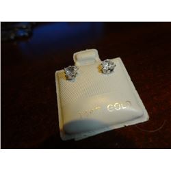 14kt Gld CZ ear Rings