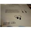 Image 1 : 14Kt Gold Sapphire drop ear rings 3.6ct Made in Canada Retail $1,300.00