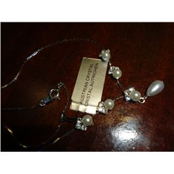 Australian Crystal with Pearls Necklace