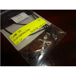 Sterling Silver Cross on cord