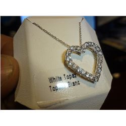 White Topaz chain and pendant