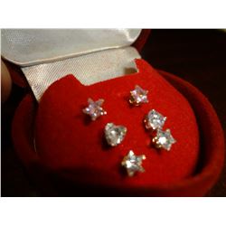 3 Pairs of ear Rings