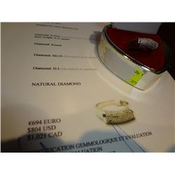 925 Ladies Diamond Ring .55ct of diamonds Retail $1,021.00