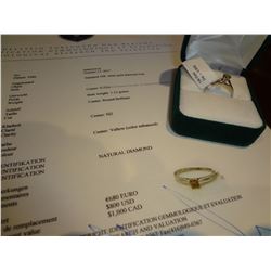 10k Gold Yellow Diamond Ring Retail $1,000.00