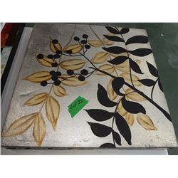 Mattalic branches wall hanging