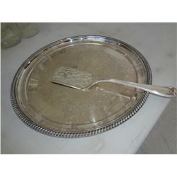 Serving Platter with Utensil